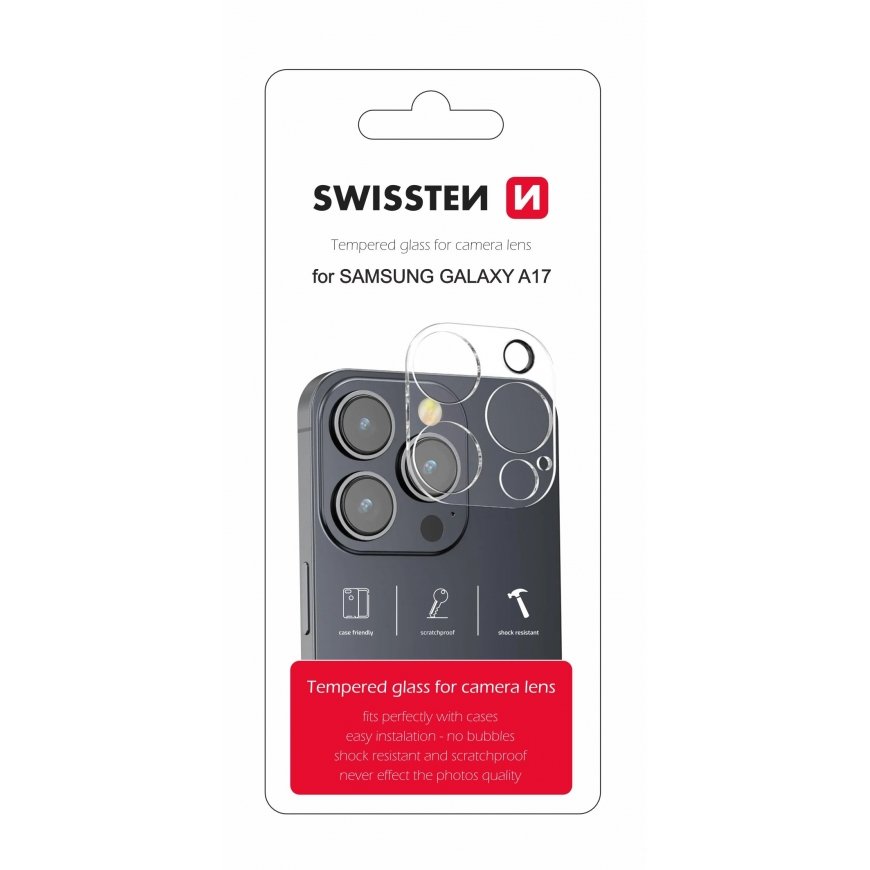 Swissten Temepered Glass for Camera Lens