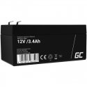 Green Cell AGM43 įkraunama baterija Rūgštinis akumuliatorius (VRLA) 3400 mAh 12 V Green Cell AGM43 įkraunama baterija Rūgštinis akumuliatorius (VRLA) 3400 mAh 12 V