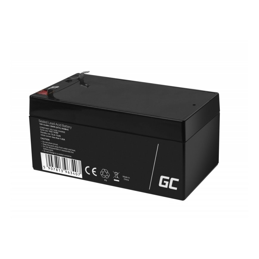 Green Cell AGM43 industrial rechargeable battery Sealed Lead Acid (VRLA) 3400 mAh 12 V – 4