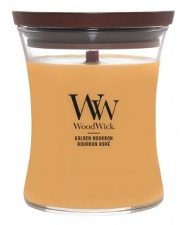 WoodWick Golden Bourbon vahakynttilä Muu Läpinäkyvä, Puu, Keltainen 1 kpl