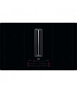 AEG CCE84779CB Black Built-in 83 cm Zone induction hob 4 zone(s) Built-in hood