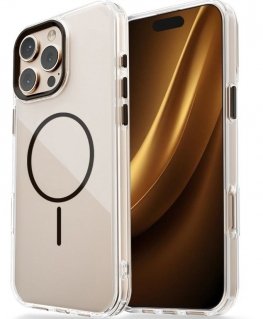 Чехол Mag Clear Thin для Apple iPhone 17 Air 6,6, Прозрачный черный