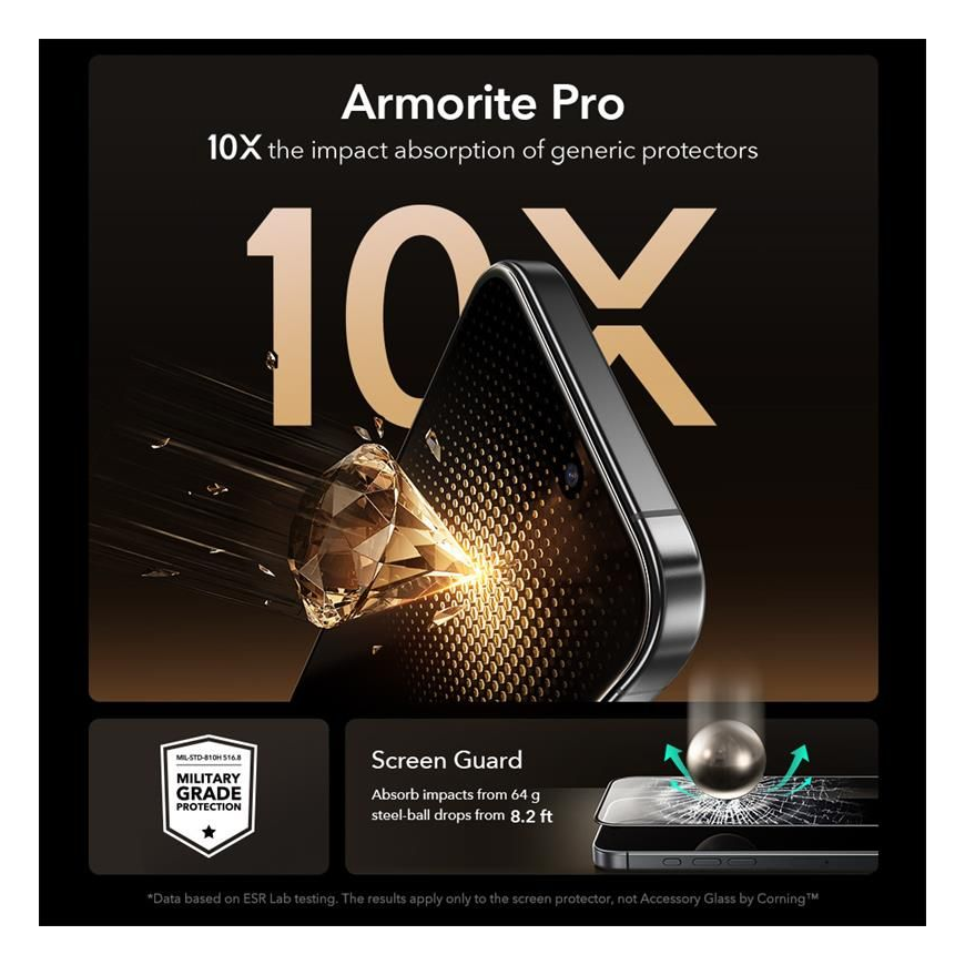 SZKŁO HARTOWANE ESR ULTRAFIT ARMORITE PRO TEMPERED GLASS IPHONE – 4
