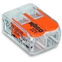 Wago 221-412 laido jungtis Cage Clamp Oranžinė, Permatomas Wago 221-412 laido jungtis Cage Clamp Oranžinė, Permatomas