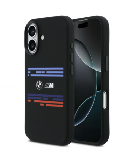 BMW M Silicon Horizontal Line MagSafe Case for iPhone 17 Black