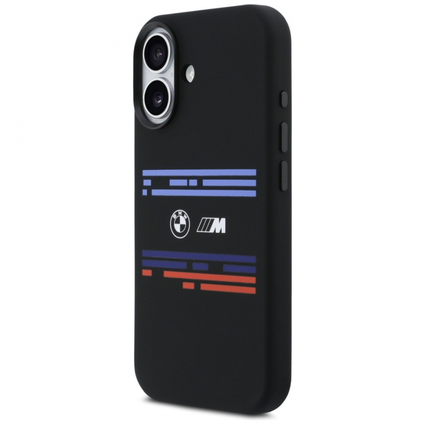 BMW M Silicon Horizontal Line MagSafe Case for iPhone 17 Black – 2