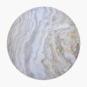 Arozzi Zona Round Floor Pad | White