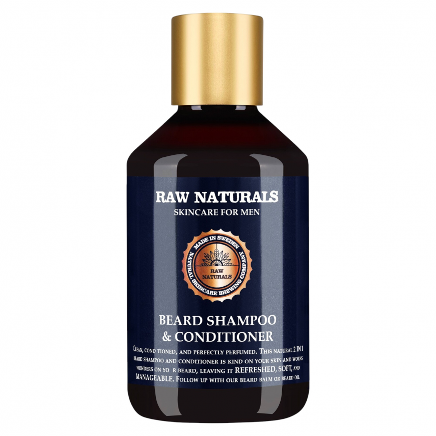 Raw Naturals, Beard Shampoo & Conditioner, 100% vegan, Beard Sha