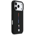 BMW M Silicon Tricolor Line MagSafe Case for iPhone 17 Pro Black