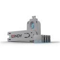 Lindy 40452 porta bloķētājs Porta bloķētājs + atslēga USB Type-A Zils Akrilonitrilbutadiēnstirēnterp Lindy 40452 porta bloķētājs Porta bloķētājs + atslēga USB Type-A Zils Akrilonitrilbutadiēnstirēnterp