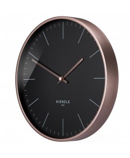 KIENZLE DCF Radio Wall Clock rose gold / black, 25 cm