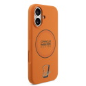 Red Bull Silicone Blue Ring MagSafe Case for iPhone 17 Orange
