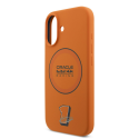 Red Bull Silicone Blue Ring MagSafe Case for iPhone 17 Orange