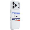 BMW M Silicon Horizontal Line MagSafe Case for iPhone 17 Pro Whi