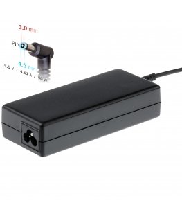 Akyga notebook power adapter AK-ND-26 19.5V/4.62A 90W 4.5x3.0 mm + pin HP toiteadapter ja vaheldi Hoonesisene Must