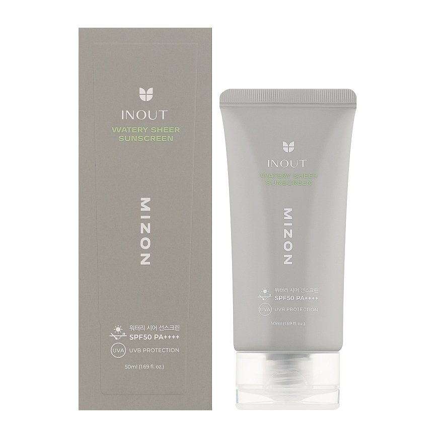 Mizon drėkinantis veido saulės kremas SPF 50 PA++++ Inout (Vandeningas, itin lengvas saulės kremas) 50 ml – 2