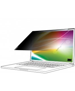3M Bright Screen Privacy Filter for 15.6in Full Screen Laptop, 16:10, BP156W1E
