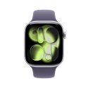 Apple Watch Series 11 GPS 46mm Silver Aluminium Case with Purple Fog Sport Band - M/L