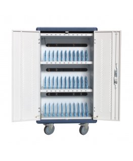 Techly I-CABINET-30DUTY portable device management cart/cabinet White, Blue