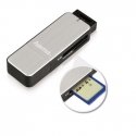 Hama 123900 kortinlukija USB 3.2 Gen 1 (3.1 Gen 1) musta, Hopea Hama 123900 kortinlukija USB 3.2 Gen 1 (3.1 Gen 1) musta, Hopea