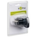 Goobay 94271 elektripistiku adapter Tüüp F Tüüp G (UK) Must Goobay 94271 elektripistiku adapter Tüüp F Tüüp G (UK) Must