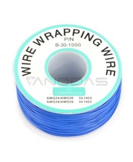 OEM Insulated PVC Coated 30AWG Wire Winding Reel 250m - Blue