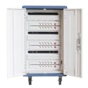 Techly I-CABINET-30DTY nešiojamų įrenginių tvarkymo vežimėlis / spinta Laisvai stovintis Balta, Mėly Techly I-CABINET-30DTY nešiojamų įrenginių tvarkymo vežimėlis / spinta Laisvai stovintis Balta, Mėly