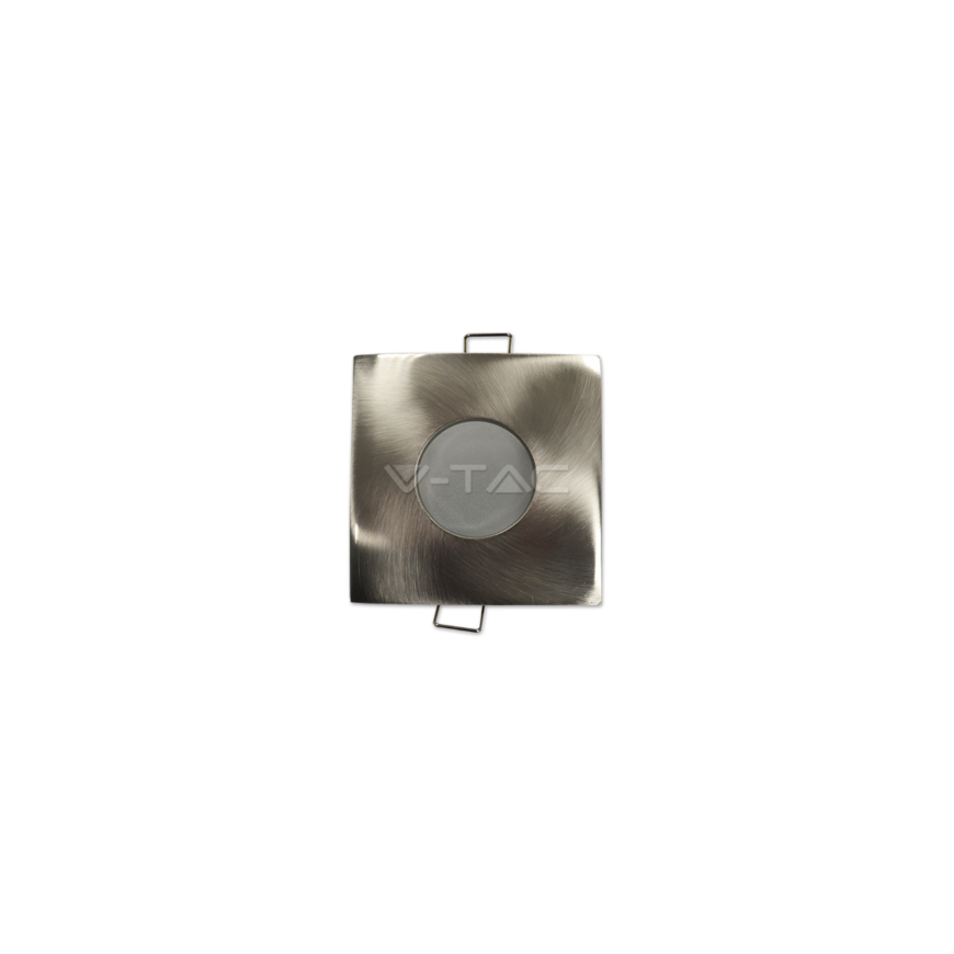 V-TAC GU10 lamp frame, square, white/black color.