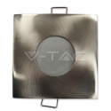 V-TAC GU10 lamp frame, square, white/black color.