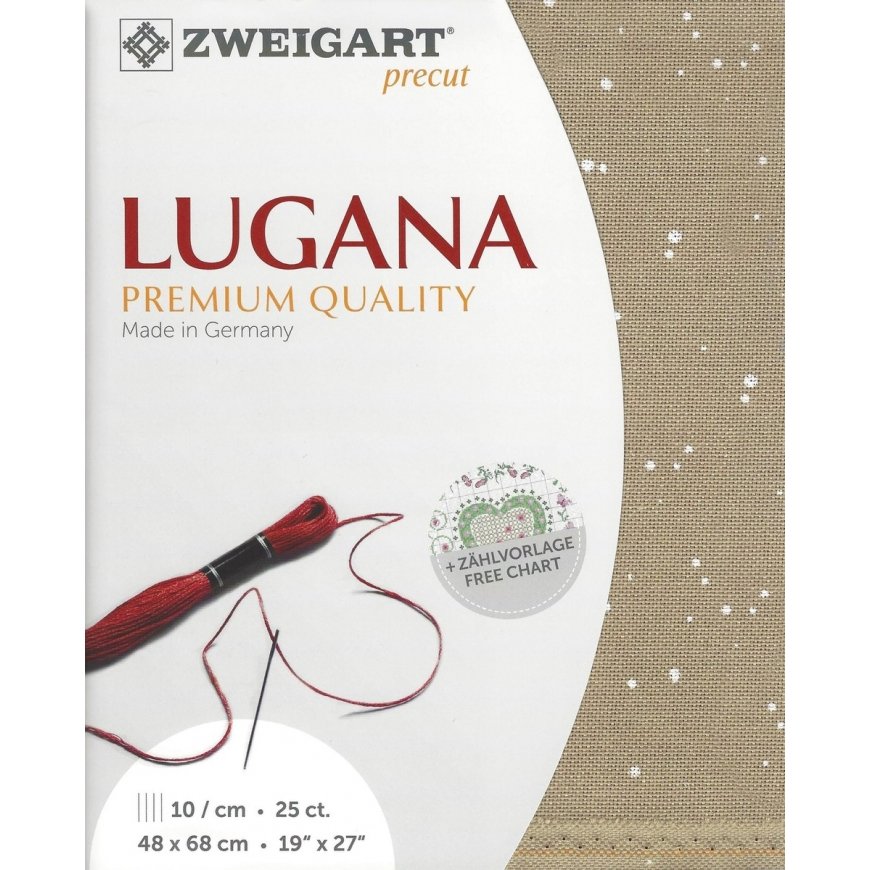 Zweigart Sawitzki eelnevalt lõigatud Lugana 48x68 cm 383574494868