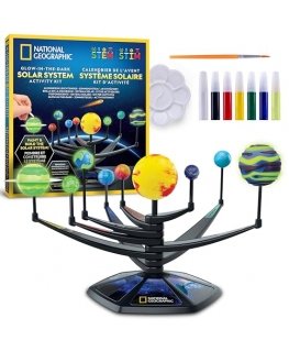 NATIONAL GEOGRAPHIC švytintis tamsoje Saulės sistemos rinkinys, CRSOLARSYS6L