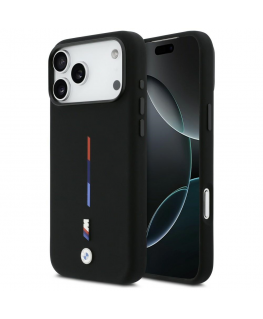 BMW M Silicon Tricolor Line MagSafe Case for iPhone 17 Pro Max B
