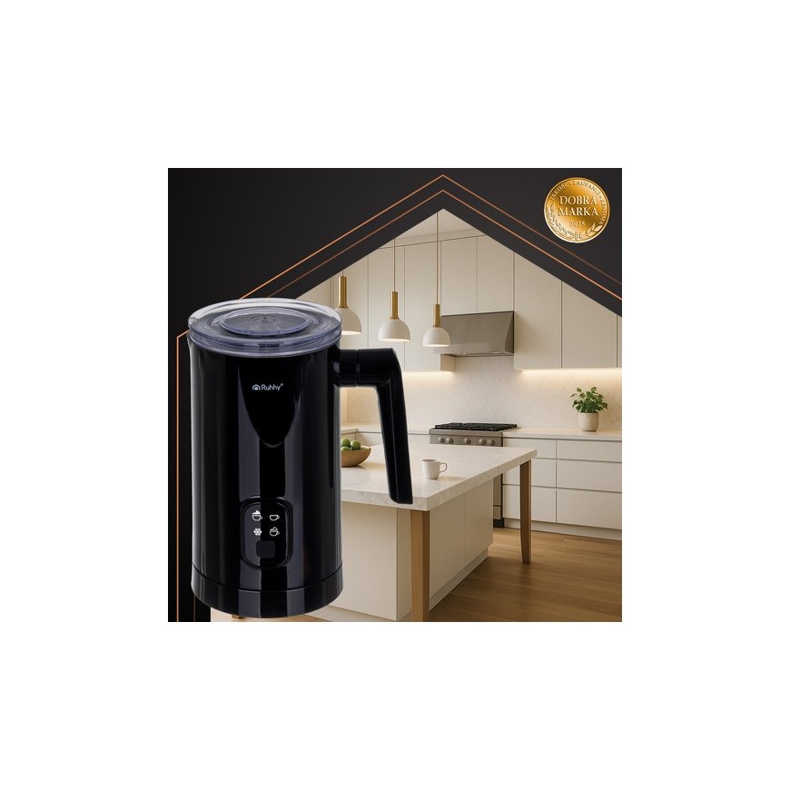 Milk frother, black, 400 W, Ruhhy 26180