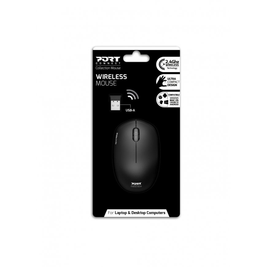 Port Designs 900540 mouse Office Ambidextrous RF Wireless Optical 1600 DPI – 2