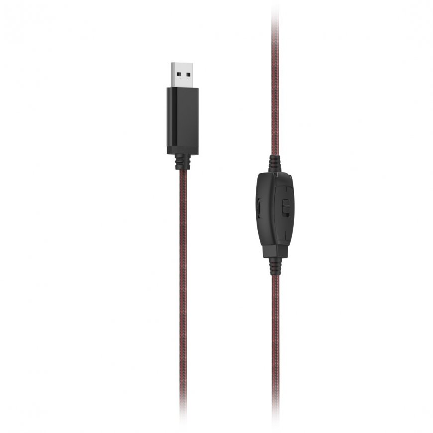 Hama HS-USB400 V2 Headset Wired Head-band Office/Call center USB Type-A Black, Red – 2