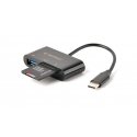 Gembird UHB-CR3-02 kaardilugeja USB 3.2 Gen 1 (3.1 Gen 1) Type-C Must