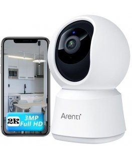 Arenti P2T sisev camera, Full HD, panorami ja kallutamise reguleerimine, Wi-Fi