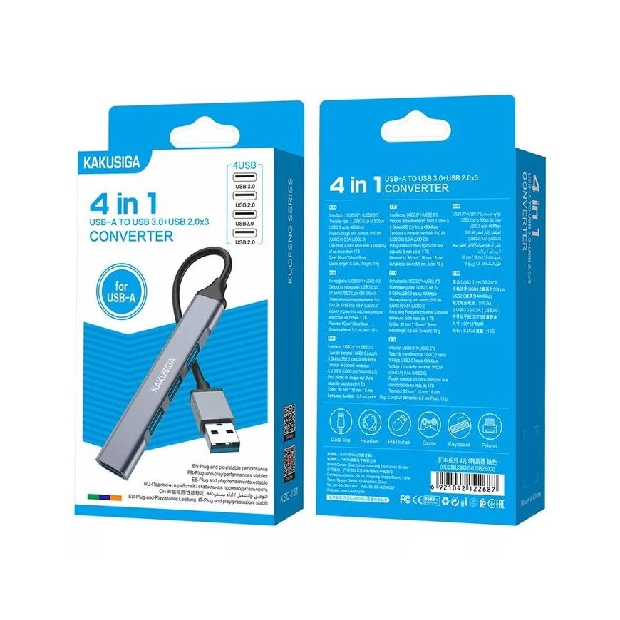 IKaku KSC-751 Konvertors 4in1 USB uz