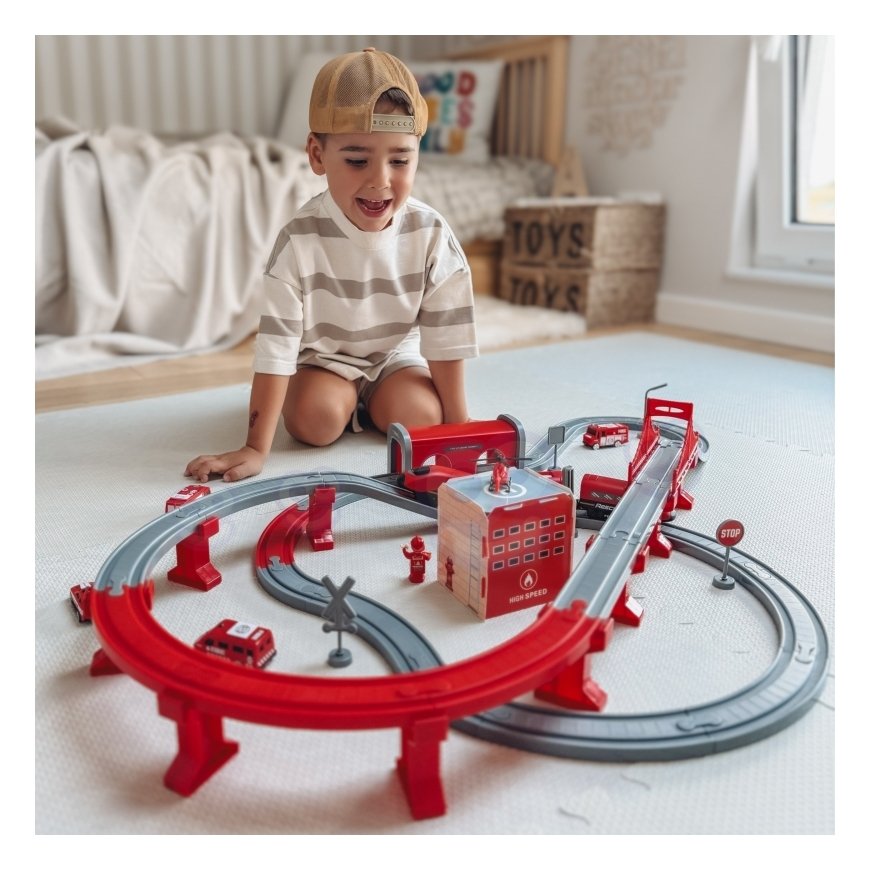Woopie Electric Train Track Railway Construction Site