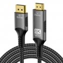 PremiumCord DisplayPort 1.4 to HDMI 2.1 cable for 8K@60Hz, 4K@144Hz, 2m PremiumCord DisplayPort 1.4 to HDMI 2.1 cable for 8K@60Hz, 4K@144Hz, 2m