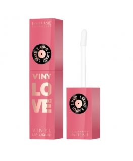 Eveline Cosmetics „VinyLove“ ilgstošas šķidrās lūpu krāsas ar vinila efektu, 05 Rosy, 4 ml