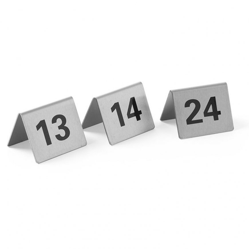 Teablikka informatsioon NUMER STOLIKA 13-24 roostevaba teras komplekt 12 tk - Hendi 663851 – 2