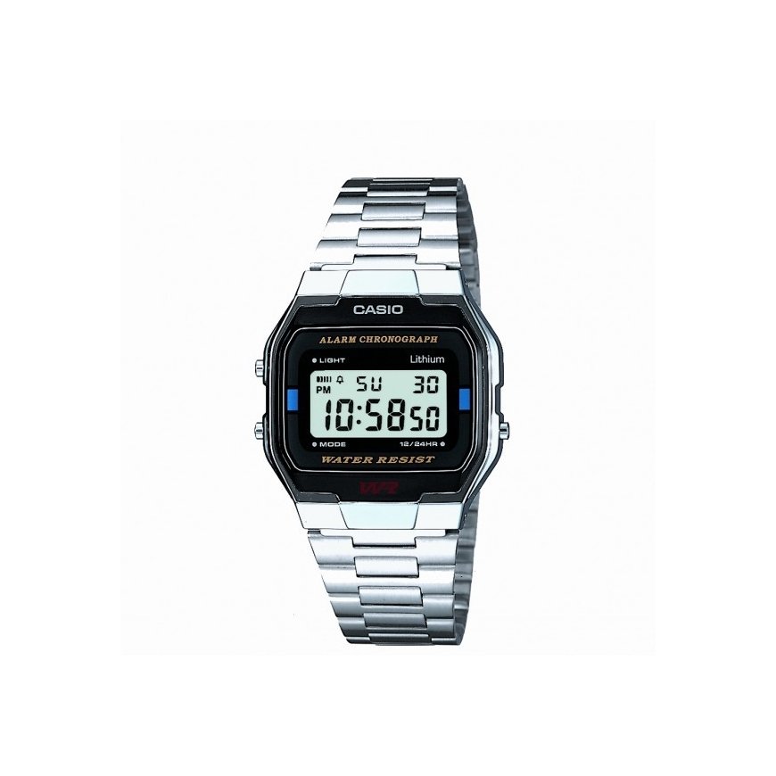 Casio A163WA-1QES rokas pulkstenis Rokaspulkstenis Vīrietis