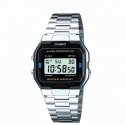Casio A163WA-1QES watch Wrist watch Male Electronic Light metallic