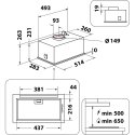 Whirlpool WCTH 63F LEB X Встроенный Нержавеющая сталь B 600 m³/h Whirlpool WCTH 63F LEB X Встроенный Нержавеющая сталь B 600 m³/h