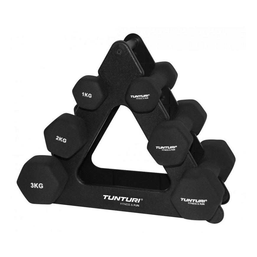Tunturi 14TUSCL107 hantele Fiksēta smaguma hantele 6 pcs