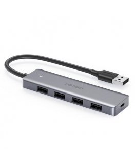 Ugreen 50985 keskitin USB 3.2 Gen 1 (3.1 Gen 1) Type-A 5000 Mbit/s Hopea