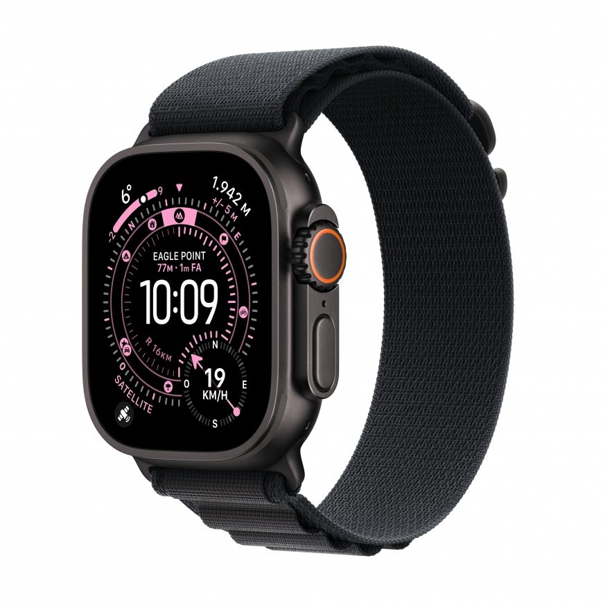 Apple Watch Ultra 3 OLED-ekraan 49 mm Digitaalne 422 x 514 pikslit Puutetundlik ekraan 5G Must WiFi