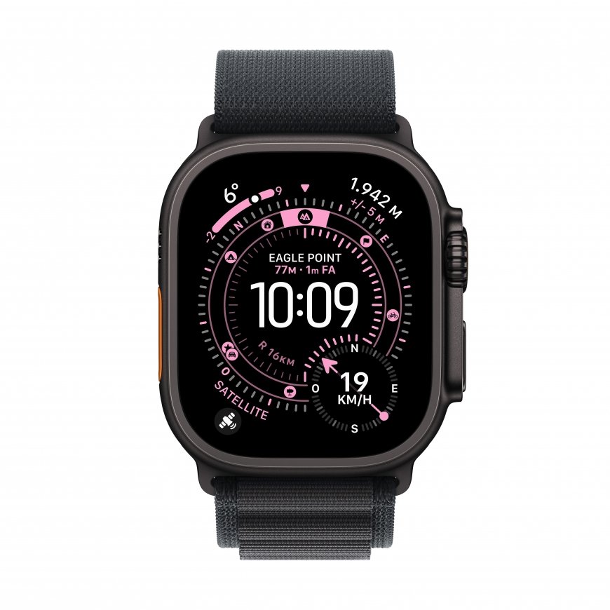 Apple Watch Ultra 3 OLED 49 mm Digitaalinen 422 x 514 pikseliä Kosketusnäyttö 5G musta Wi-Fi GPS (sa – 2
