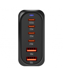 OBAL:ME Terminal GaN Desk Charger 4C2A 100W Black